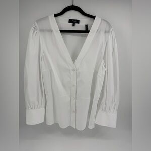Theory Gathered Sleeve Top Size Women’s M Medium